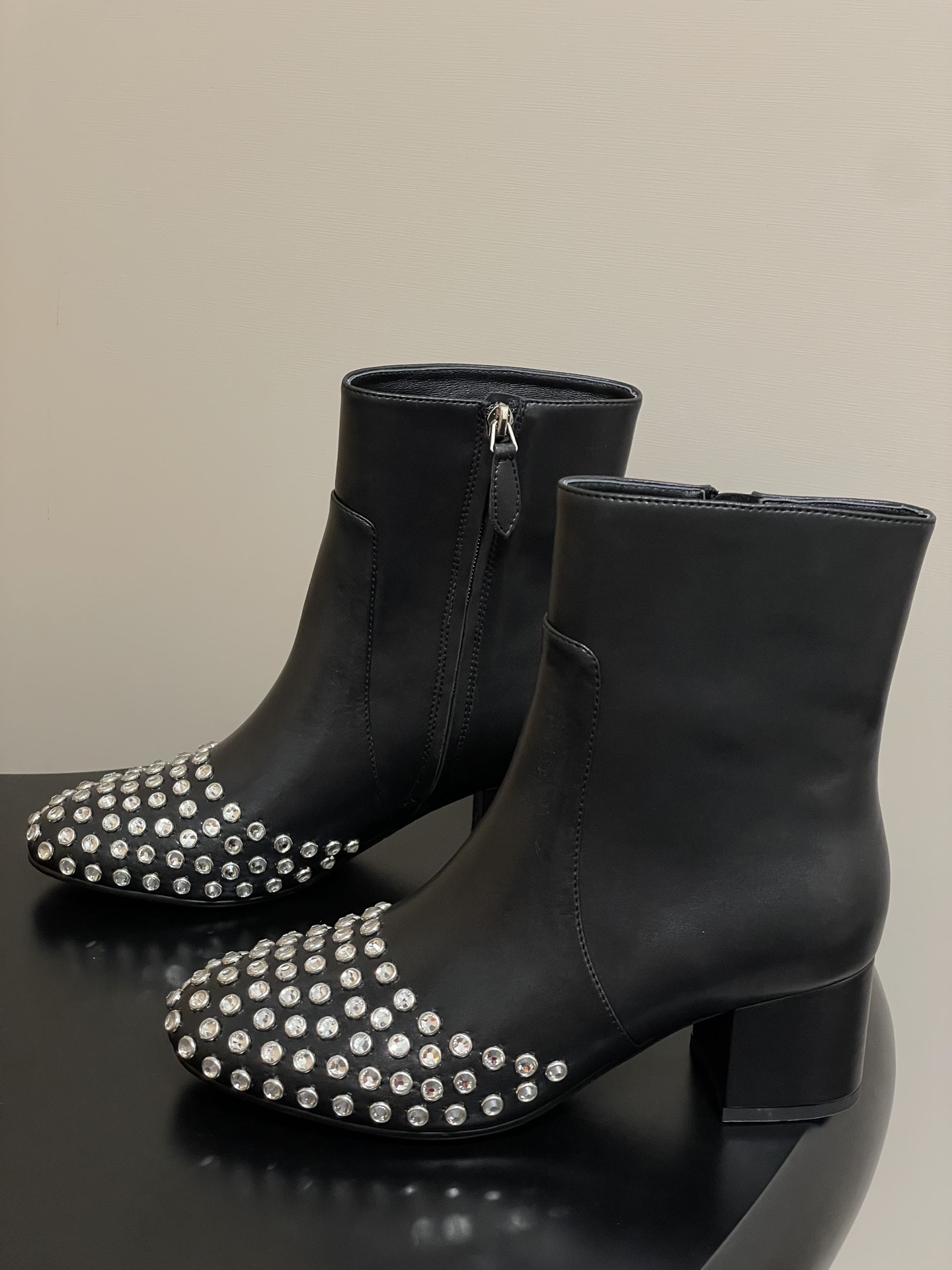ua a1a1a crystal di*m*nd boots 5.5cm heel(cusT0mized size 7-10 days production time)