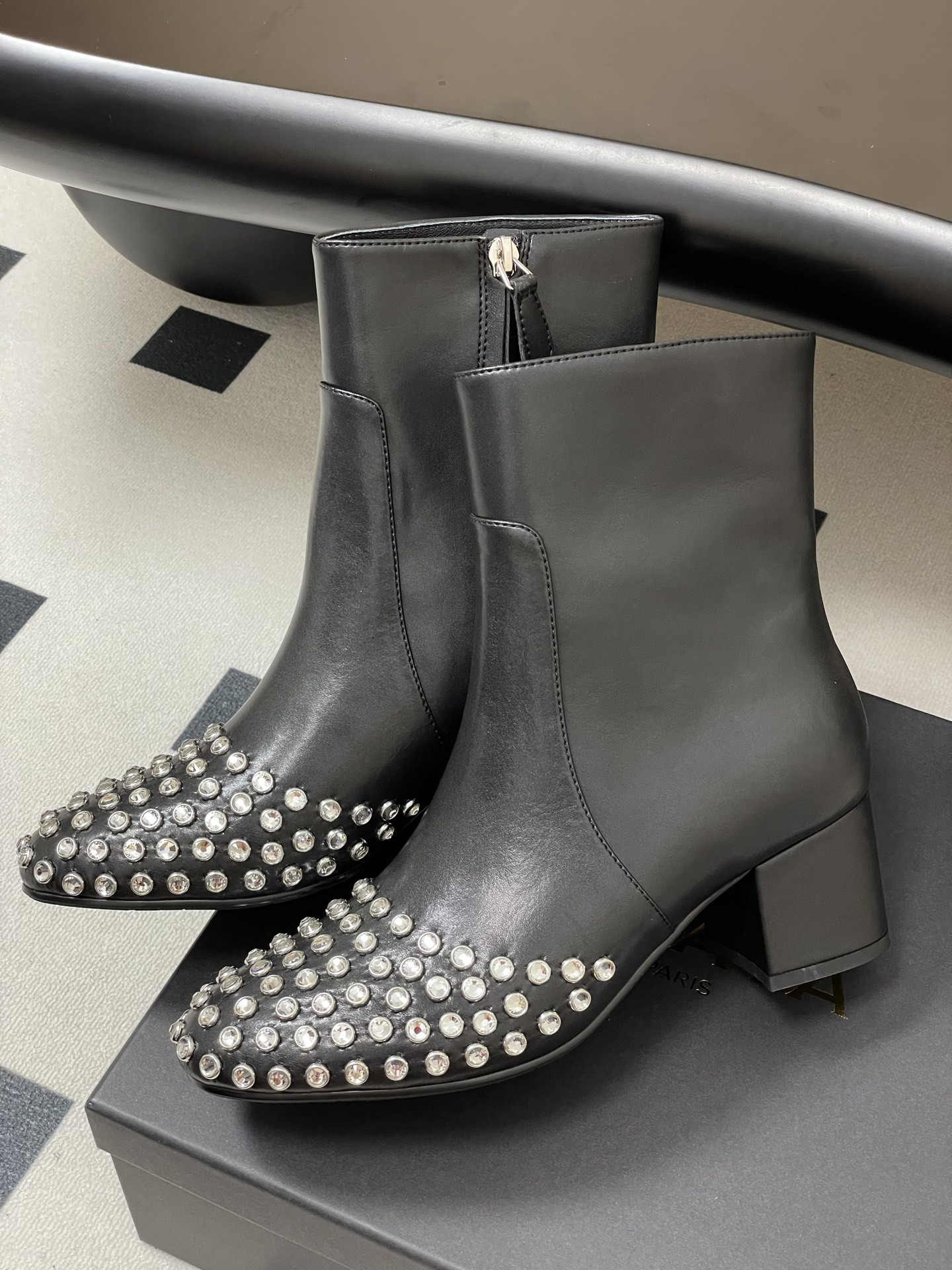 ua a1a1a crystal di*m*nd boots 5.5cm heel(cusT0mized size 7-10 days production time)