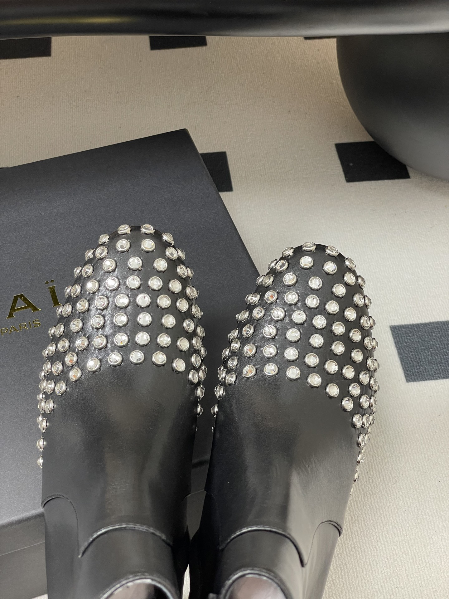 ua a1a1a crystal di*m*nd boots 5.5cm heel(cusT0mized size 7-10 days production time)